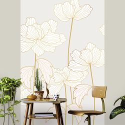 Tenture suspendue FLEURS DOREES