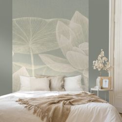 DIAPHANOUS WATER LILIES wall hanging