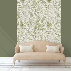 Papier peint HERBACEES GRAPHIQUES
