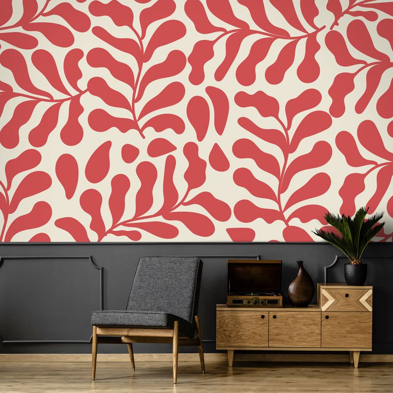 Papel pintado CARMÍN