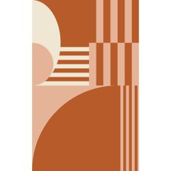 Poster ROSE ET ORANGE