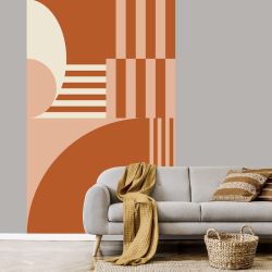 Tapiz pared ROSA Y NARANJA