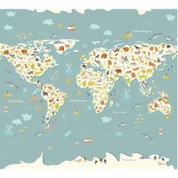 ANIMALS OF THE WORLD panoramic wallpaper