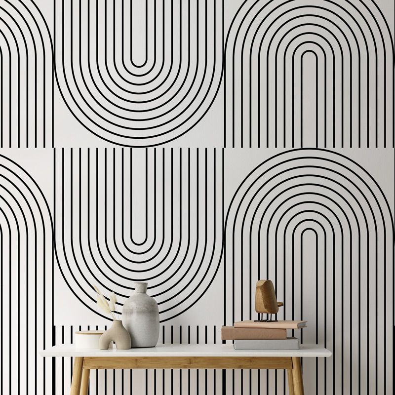 Papel pintado panorámico de diseño con motivo moderno
