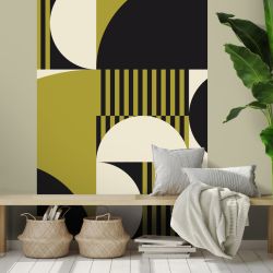 Papier peint VERT OLIVE