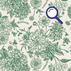 Papel Pintado DAHLIAS VERDES