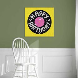 Lienzo impreso HAPPY BIRTHDAY