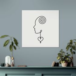 IT'S A MIRACLE BLACK canva print