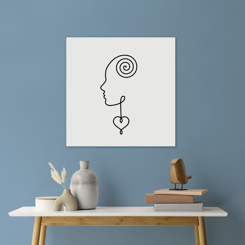 IT'S A MIRACLE BLACK canva print