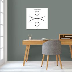THE SECRET OF HAPPINESS WHITE canvas print