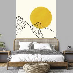 OCHER SUN wall hanging