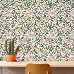 TULIP AND MIMOSA wallpaper