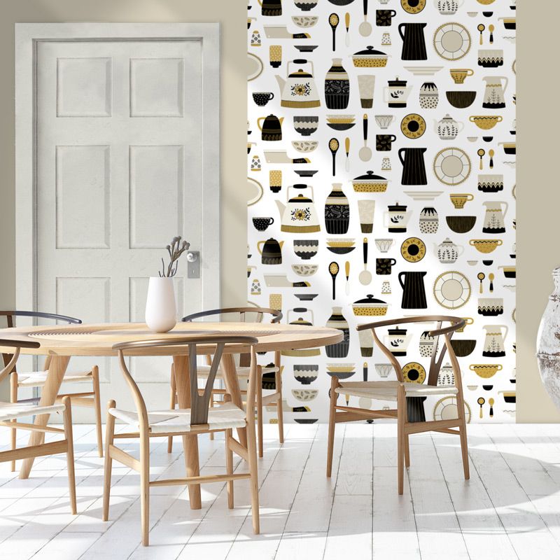 Tapiz pared DISEÑO BEIGE Y NEGRO