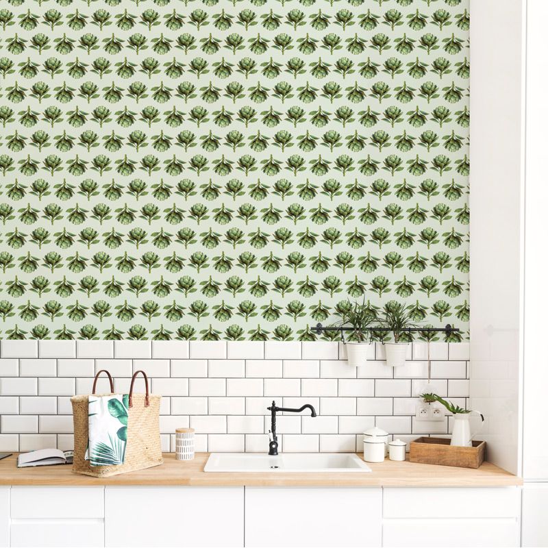 Poster motifs légume vert ARTICHAUTS