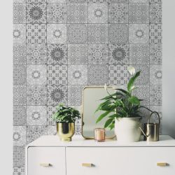 Papel pintado CEMENTO Y ARABESCO