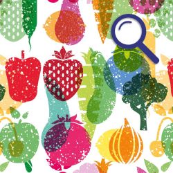 STRAWBERRIES AND EGGPLANTS wallpaper