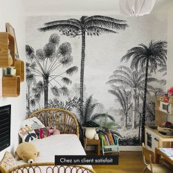 PALM TREE ENGRAVING Wallpaper