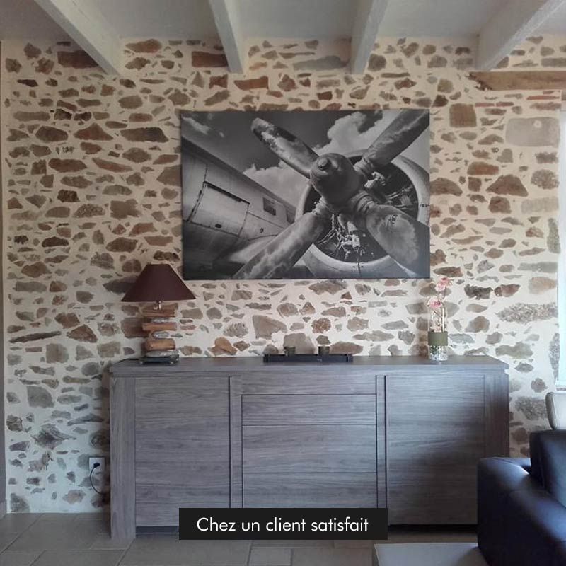Tableau Sur Toile Avion De Chasse Aviation - 50x70 Cm, Neuf, Décoration Murale