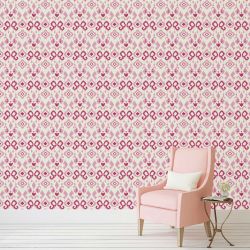 Papier peint motif rose effet peinture