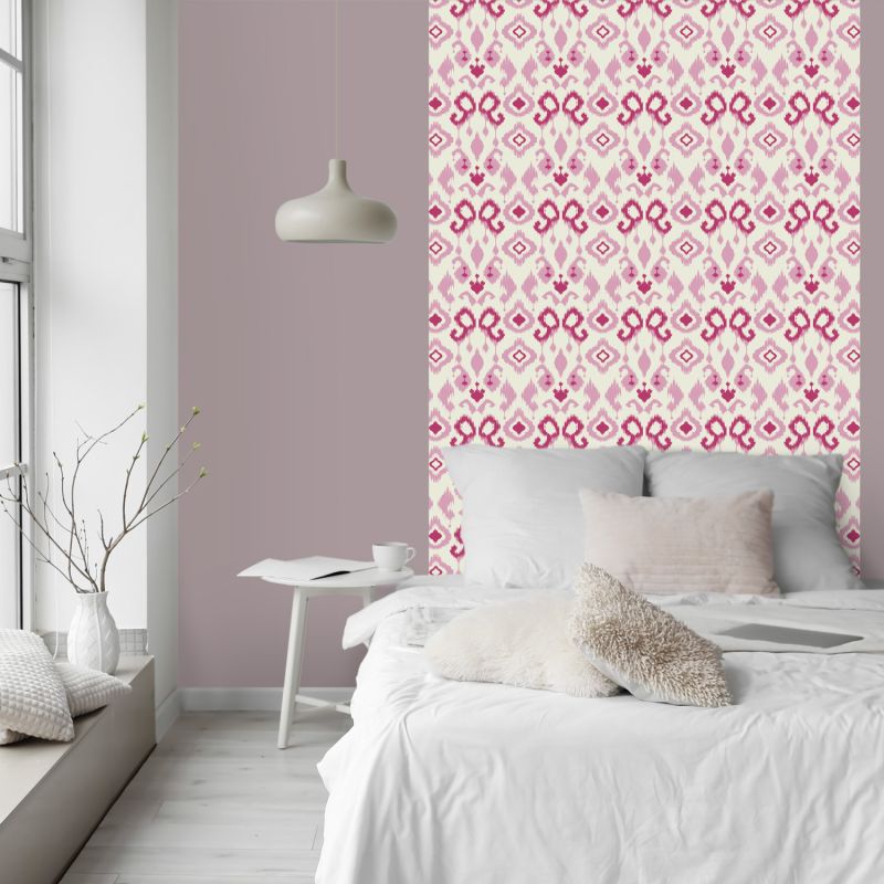 Tenture suspendue TRAME ROSE