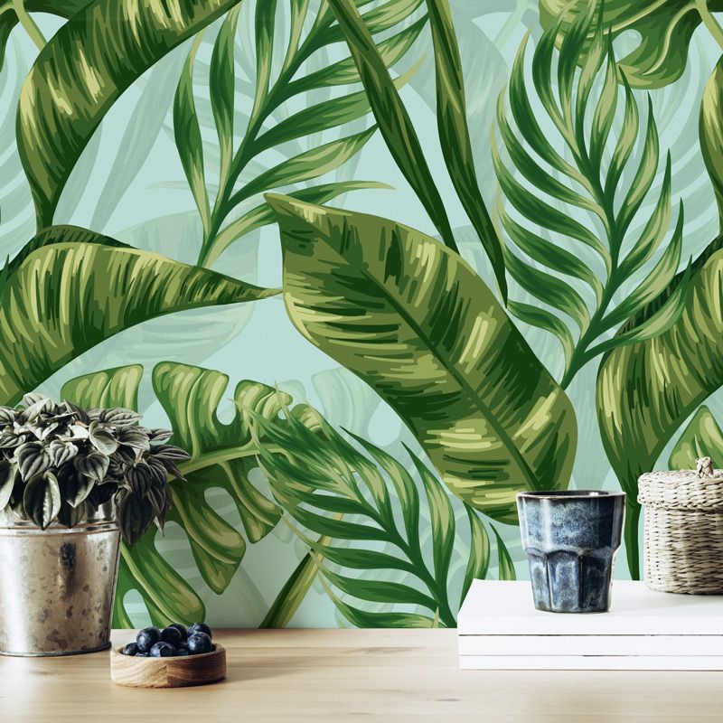 Papier peint panoramique FEUILLAGE TROPICAL