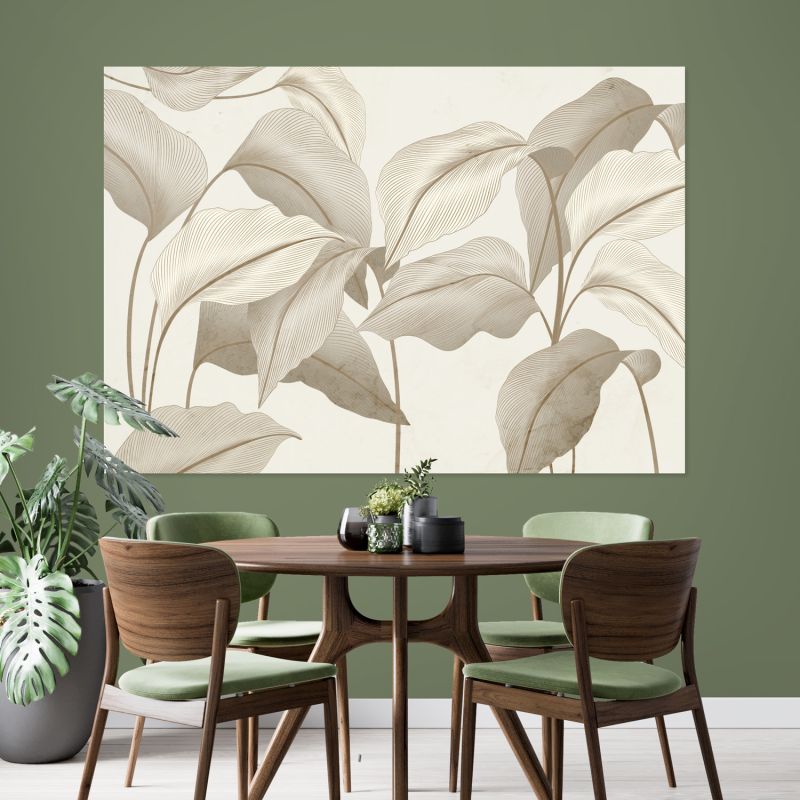 DRIED LEAVES canvas print