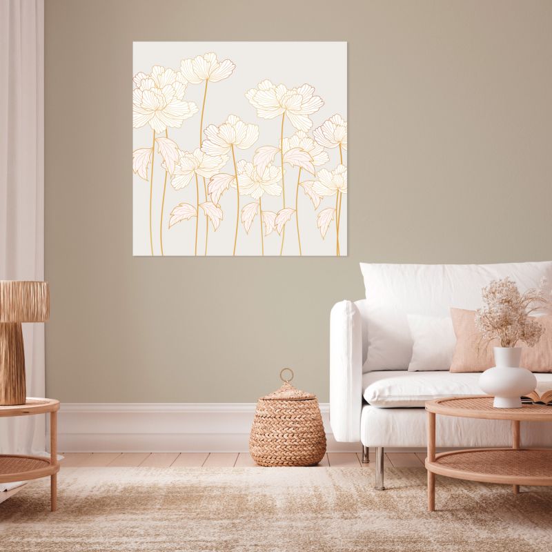 Tableau FLEURS DOREES