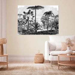 PALM TREE ENGRAVING Poster