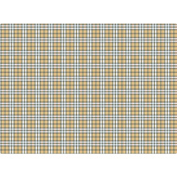 Beige Tartan-Pattern Placemat - Scenolia