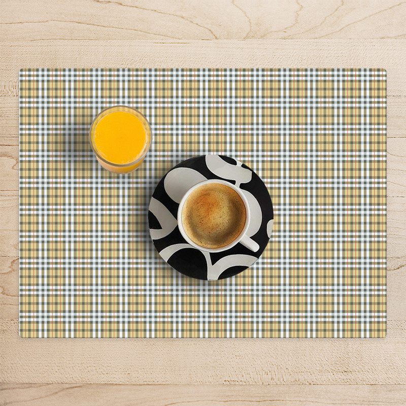 Set de table ETOLE CACHEMIRE motif à carreaux