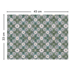Set de table rectangulaire FAÏENCE VERTE