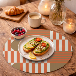 Set de table ROUGES RAYURES Scenolia