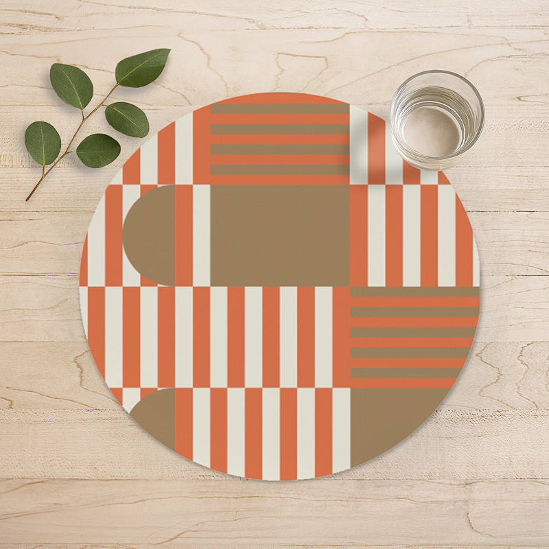 Art de la table Set ROUGES RAYURES