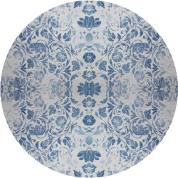 Victorian blue pattern placemat