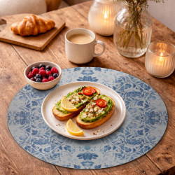 Victorian blue pattern placemat – Scenolia