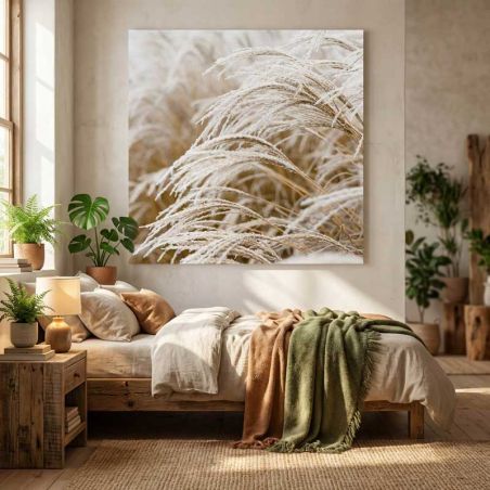 Cadre champêtre beige pour chambre 