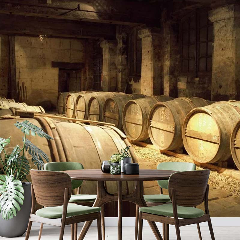Panoramic wallpaper French cognac cellar: the good harvest