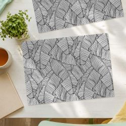 Set de table BANANIER DU JAPON motif feuillage