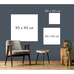 Guide des tailles du cadre décoratif exotique avec végétation rose dans ville