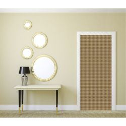 Poster mural cannage sur une porte