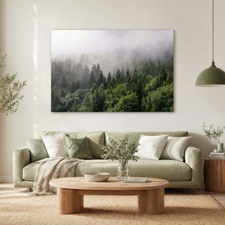 MISTY FOREST Canvas print