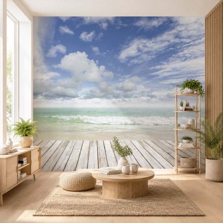 Papel pintado PLANCHES SUR MER