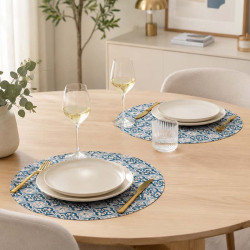 Set de table bleu ORNEMENT