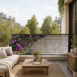 Pare vue fleuri pour terrasse 