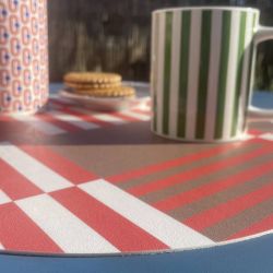 Set de table ROUGES RAYURES