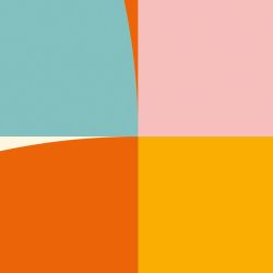 Tapisserie formes abstraites colorées