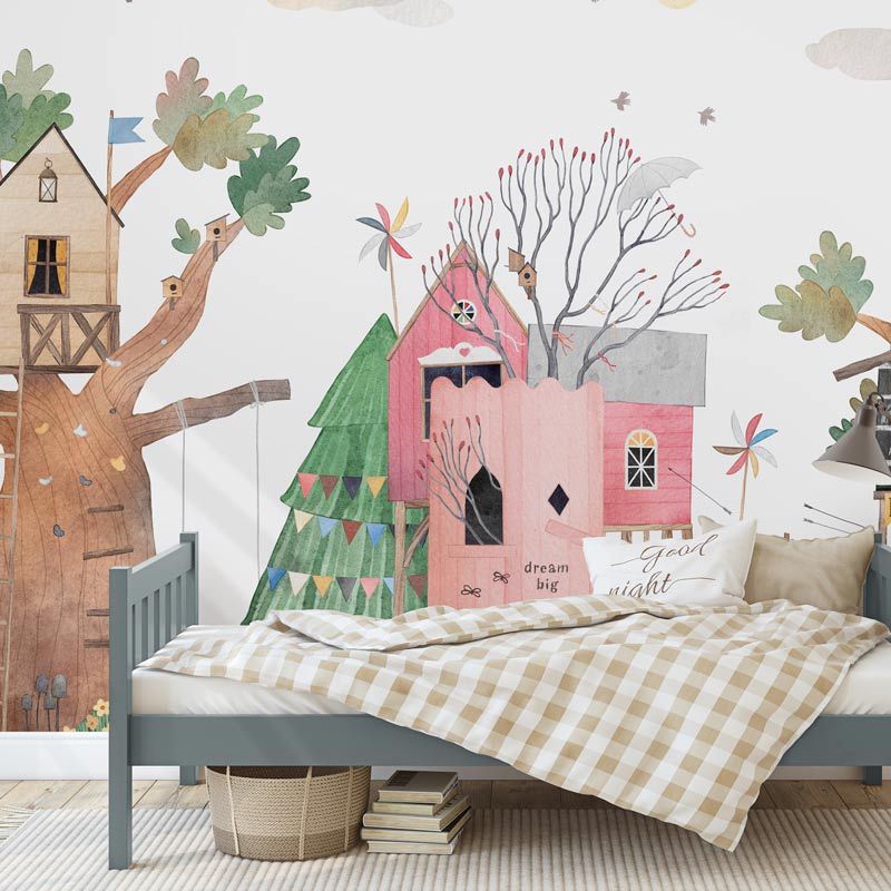Papier peint cabane enfant