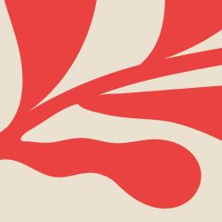 Zoom sur papier peint rouge carmin design