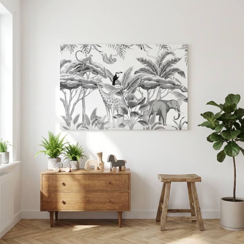 Tableau LE MONDE ARGENTE