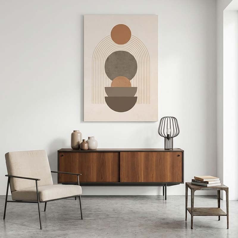 TERRACOTTA SHAPES canvas print